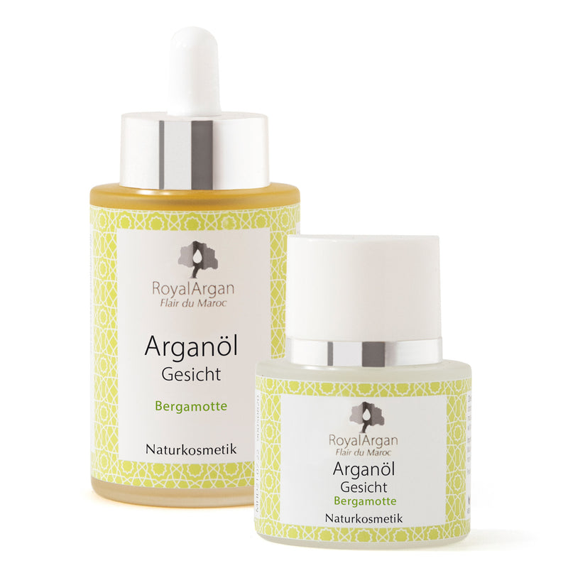 Argan-Gesichtsöl, Bergamotte - Royal Argan - Naturkosmetik-Produkte mit Arganöl